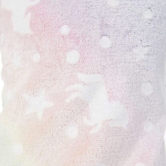 32 Degrees Heat Unicorn Pajama Glow In The Dark Girls Lounge Hoodie - Picture 6 of 6